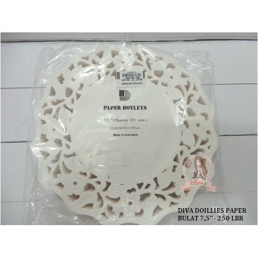 

DIVA DOILLIES PAPER BULAT 7,5" - 250 LBR