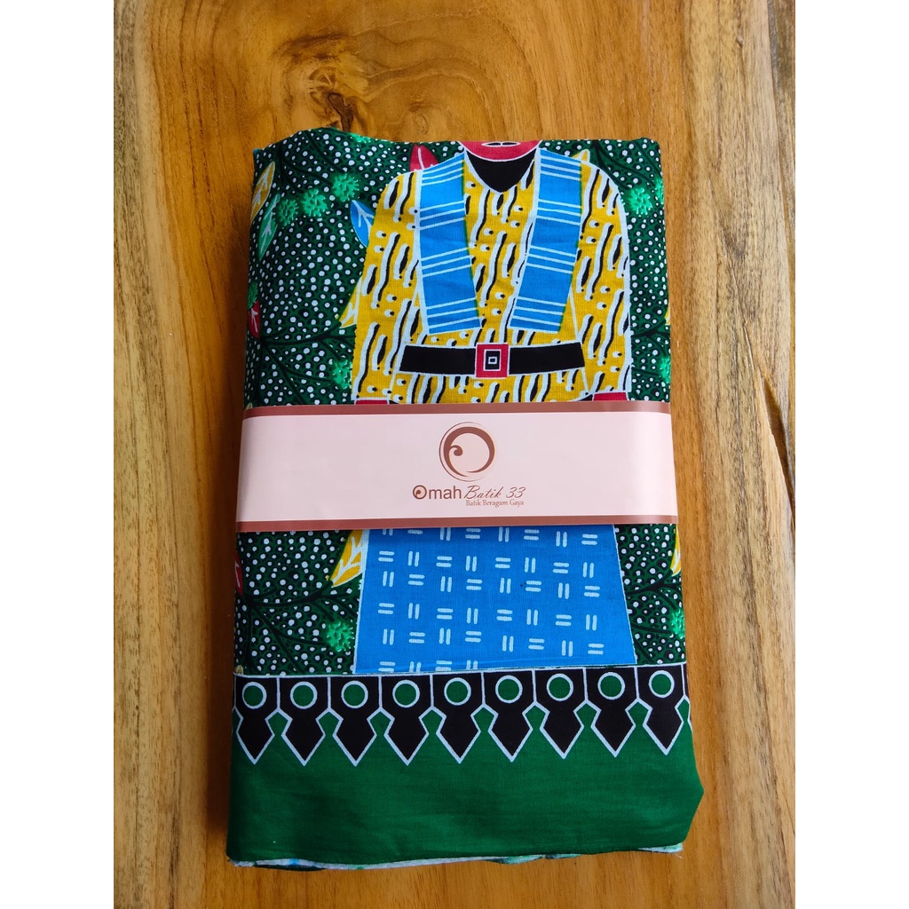 KAIN BATIK  ONDEL ONDEL - SERAGAM ADMINITRATIF JAKARTA SELATAN - BY OMAHBATIK33