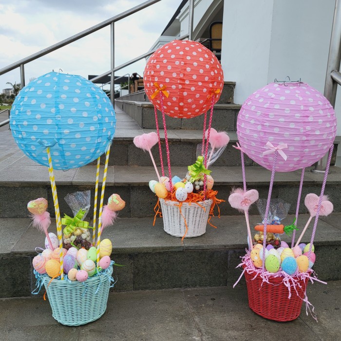 

Paket dekorasi box hampers easter bunny eggs kelinci telur paskah 02 - Pink...