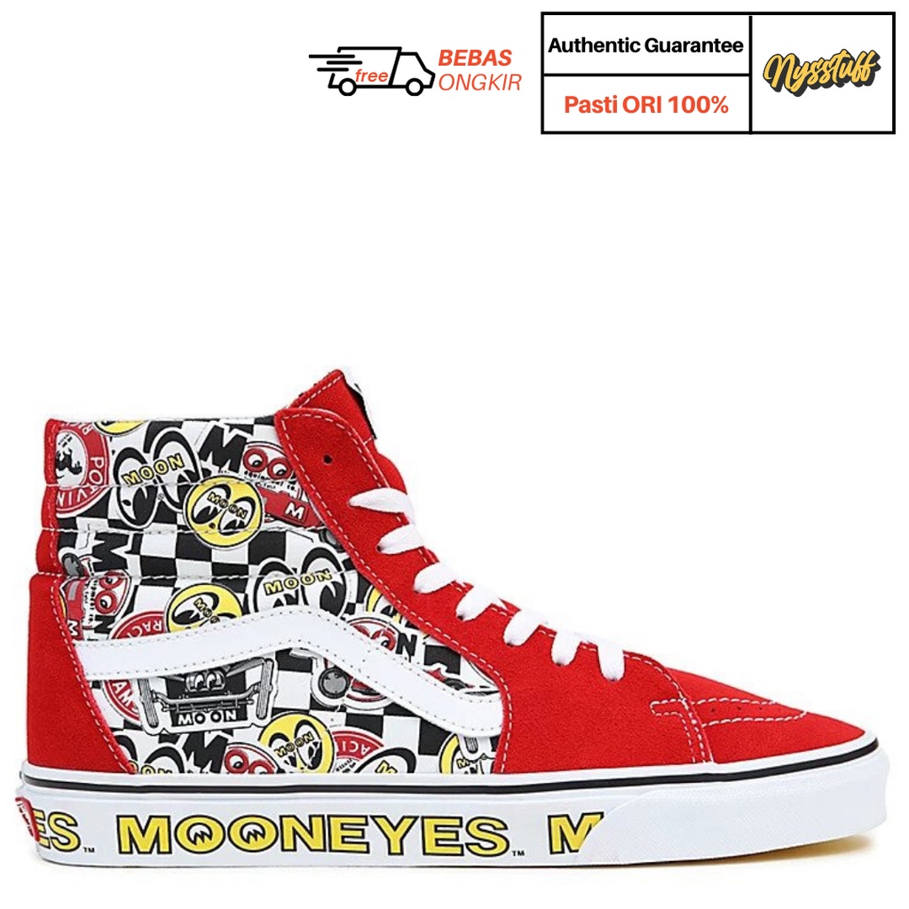 Vans x Mooneyes SK8 Hi Red Multicolour | ORIGINAL