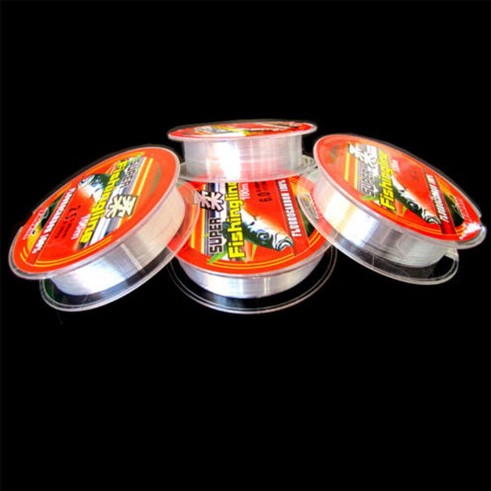 Super Strong 100% Fluorocarbon Monofilament Nylon Fishing Line 0.4-8LB 100m