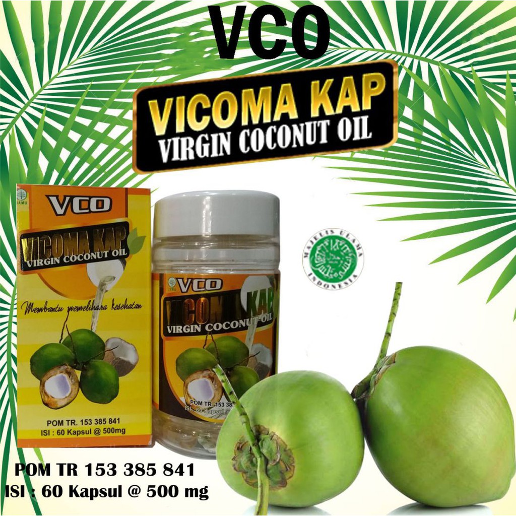 Obat Herbal Gangguan Jantung Vicoma Kap 60 Virgin Coconut Oil (VCO)