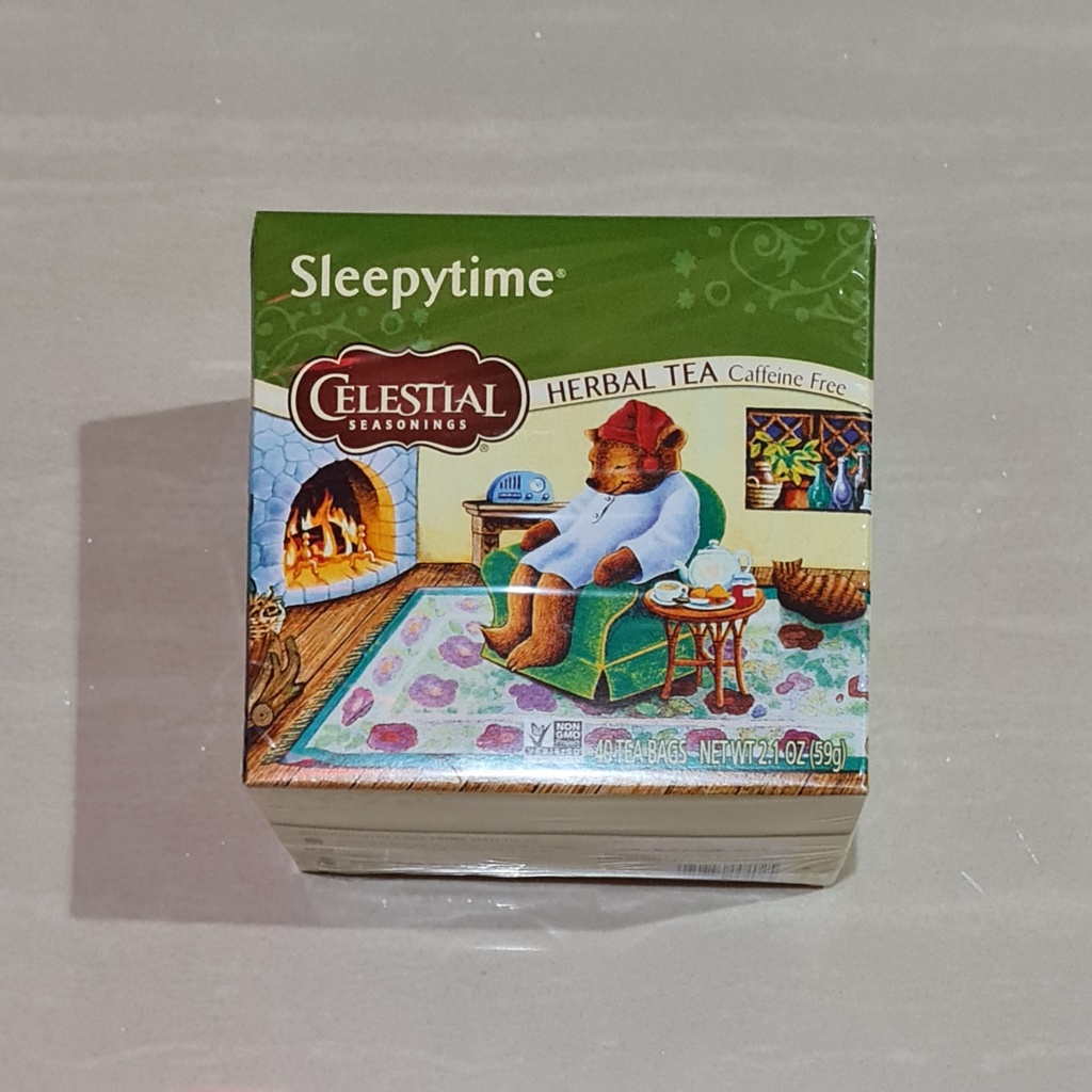 Teh Sleepytime Celestial Seasonings Herbal Tea Caffeine Free 40 x 1.475 Gram