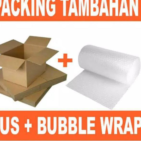 

Murah banget JGK77 Packingan Tambahan Bubble Wrap pakingan tambahan khusus paket Keluar Kota //Best Seller