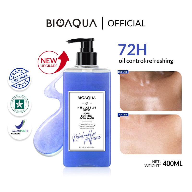 【BPOM】BIOAQUA Perfume Body Wash 400ml Shower Gel