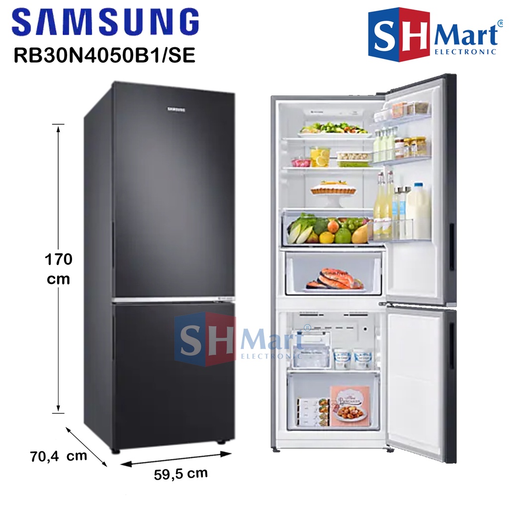 KULKAS SAMSUNG 2 PINTU RB30N4050B1 RB30N BOTTOM FREEZER KAPASITAS 315 LITER GARANSI RESMI (MEDAN)