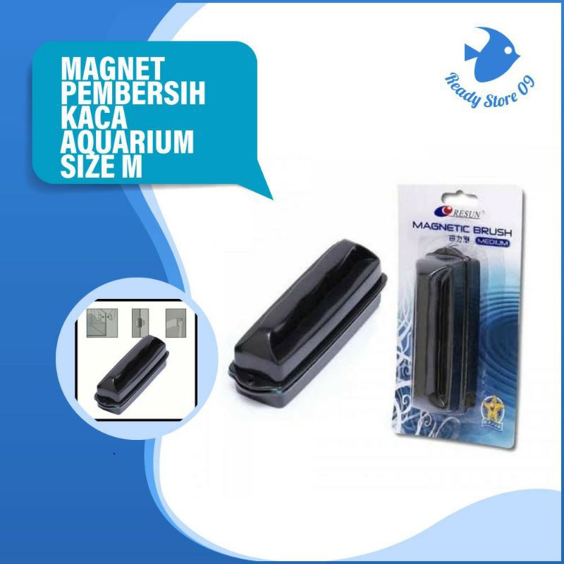 magnet pembersih kaca aquarium aquascape resun size M