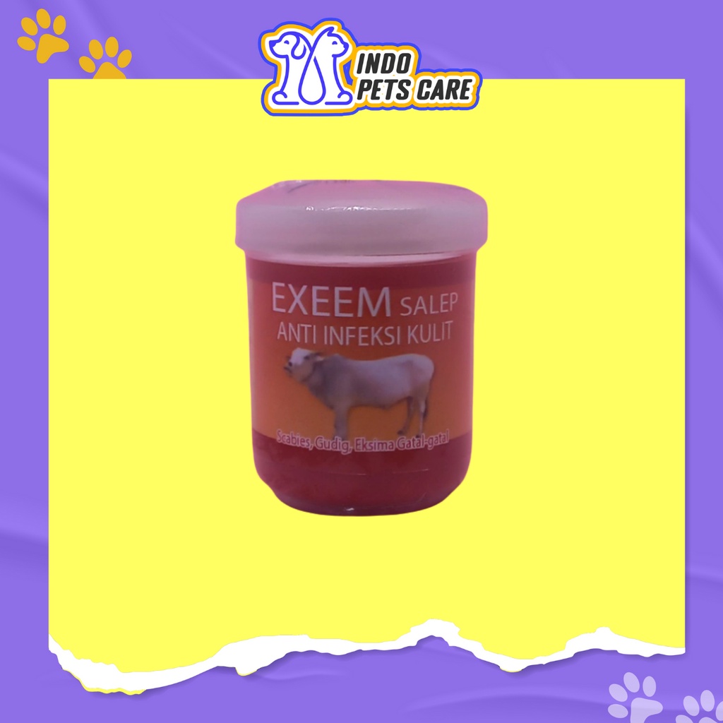 SALEP SCABIES GUDIG EKSIM GATAL KORENG UNTUK TERNAK - EXEEM SALEP 20 GRAM ORIGINAL - BAGI SAPI KAMBI