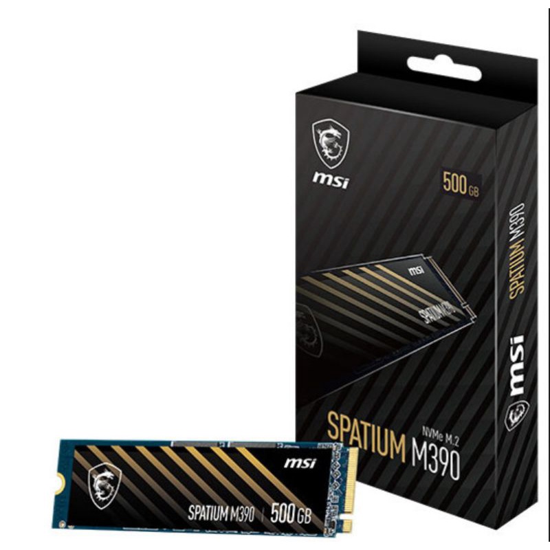MSI SPATIUM M390 NVMe M.2 250GB/500GB/1TB/2TB PCIe Gen3x4