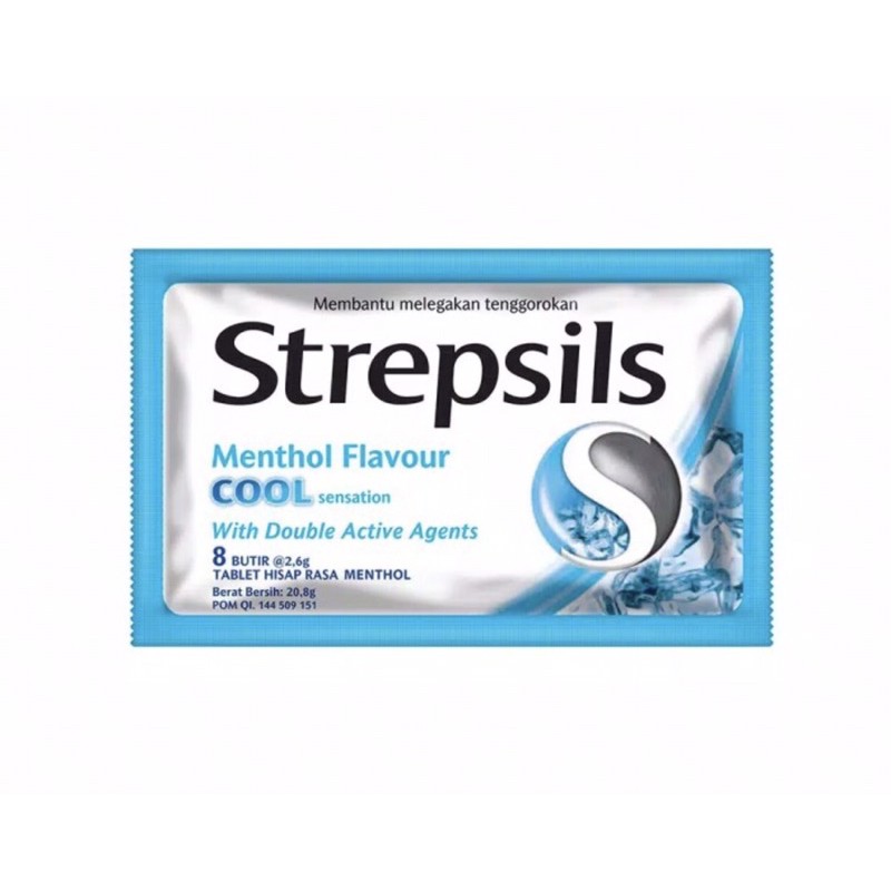 Strepsils permen per sachet 8 pcs ( permen pelega tenggorokan )