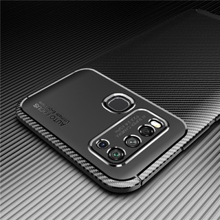 Soft Case Vivo Y30 Y50 Carbon Cafele Casing Cover Sarung