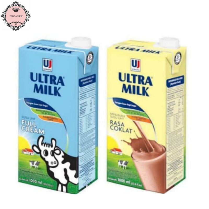 

Susu Ultra Milk 1 Liter/Full Cream/Susu Cokelat 1000ml