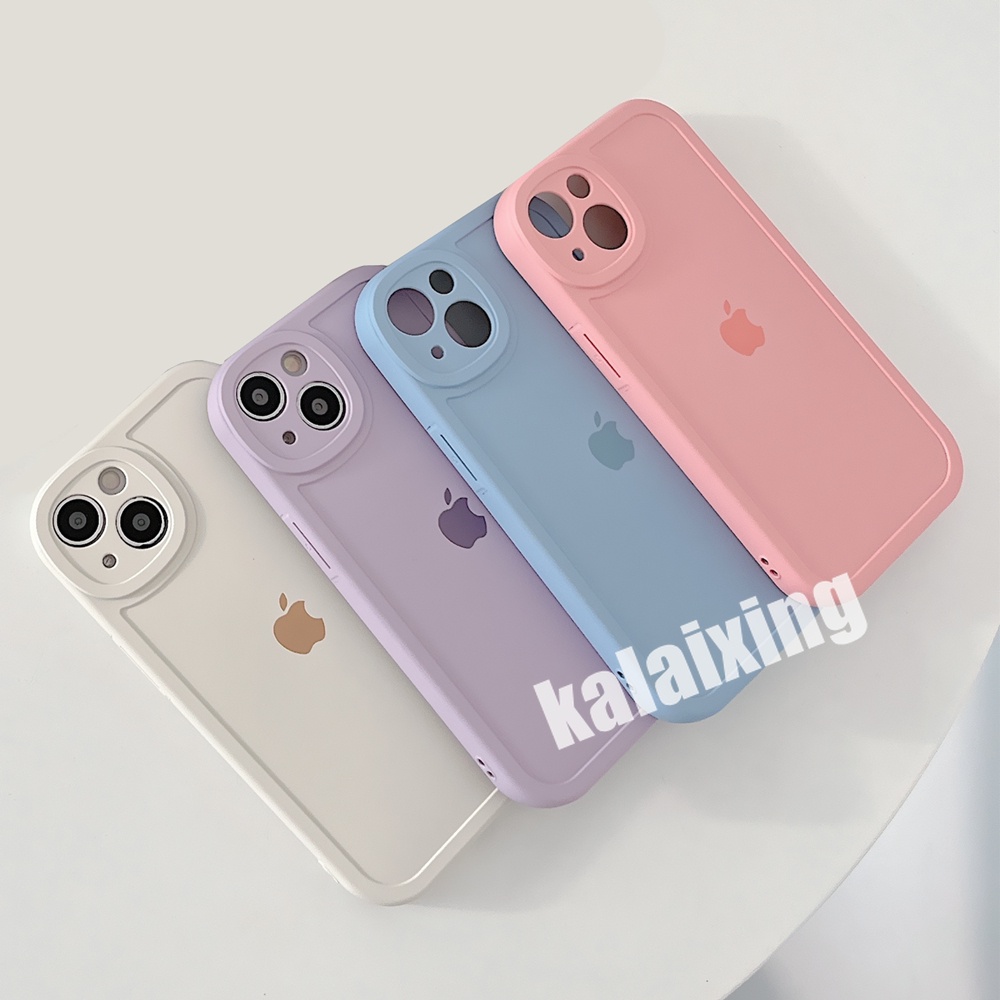 Casing Silikon untuk iPhone 14 / 13 / 12 / 11 Pro MAX X XS MAX XR 7plus 8plus Aksen Velvet