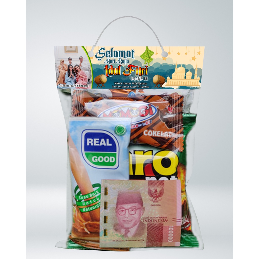 

LABEL BINGKISAN SNACK THR / THR LEBARAN / BINGKISAN LEBARAN