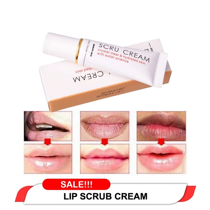 BEAUTY JAYA - BISA COD - SCRU ORIGINAL CREAM PELEMBAB BIBIR KERING DAN BIBIR PECAH MEMBUAT BIBIR JADI CERAH