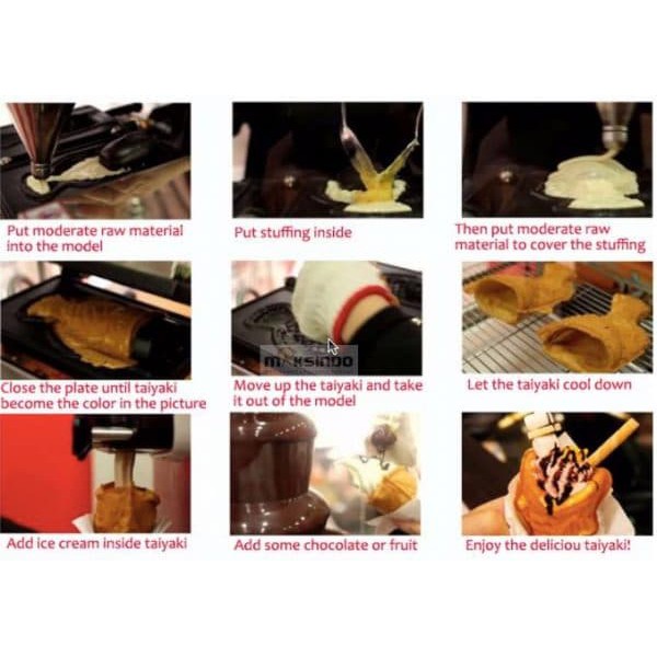 Mesin Gas Waffle Taiyaki Open Mouth GTYK31 K7