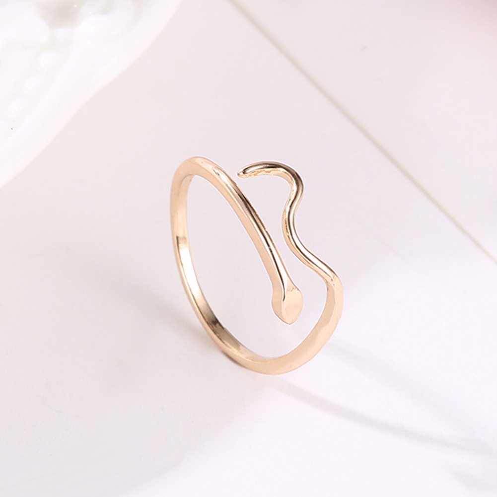 Hu Hu Hu Hu Hu Alat Bantu Pasang Kacamata♡ Cincin Wanita Desain Ombak Air Adjustable Untuk Pestahadiah