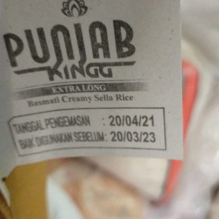 

978Eq0010W Beras India Basmati Punjab King W5Q40112