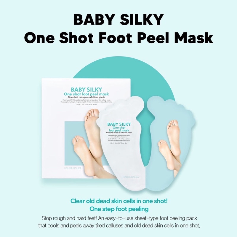 Holika Holika Baby Silky One Shot Foot Peel Mask 20ml*2ea Masker kaki