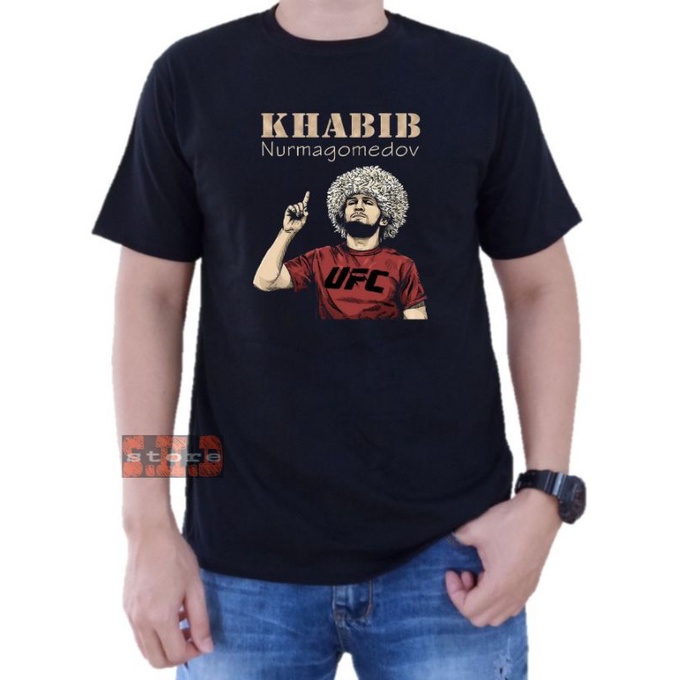 T-SHIRT KHABIB UFC KAOS UFC KHABIB NURMAGOMEDOV TERBARU