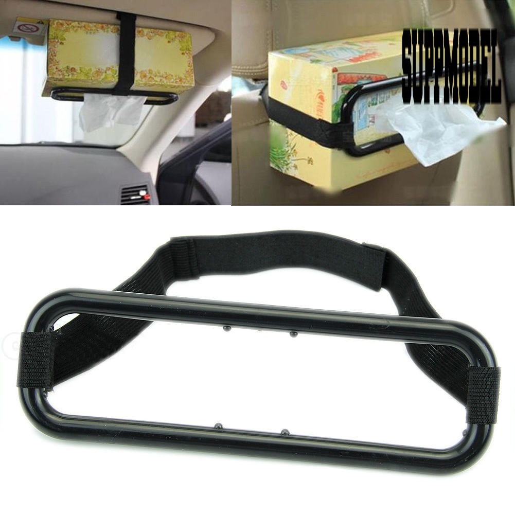 Bracket Holder Kotak Tisu Bahan Plastik Untuk Sun Visor Mobil