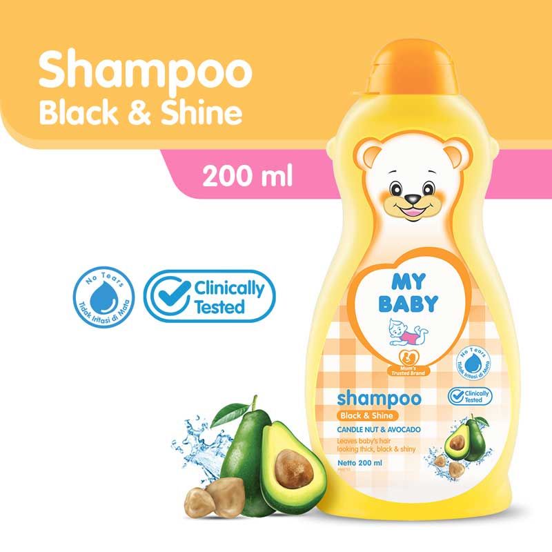 MY BABY BLACK &amp; SHINE SHAMPOO 200 ML/SOFT &amp; SMOOTH 200ML