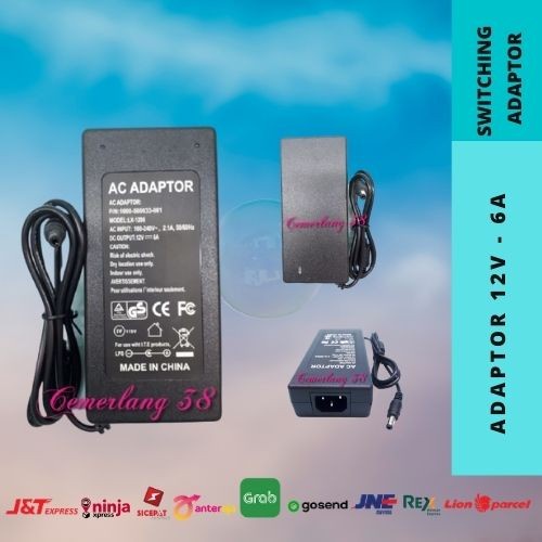 Switching Adaptor-Switching Power Supply Plastik 12V 6A