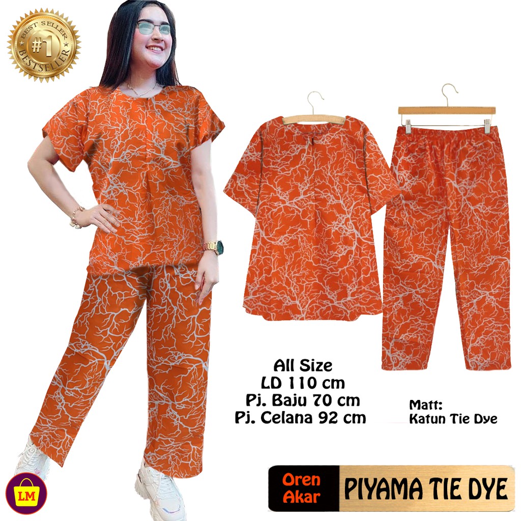 Baju Setelan Wanita Pakaian Wanita TIE DYE TERKINI TERBARU TERMURAH LMS 21743