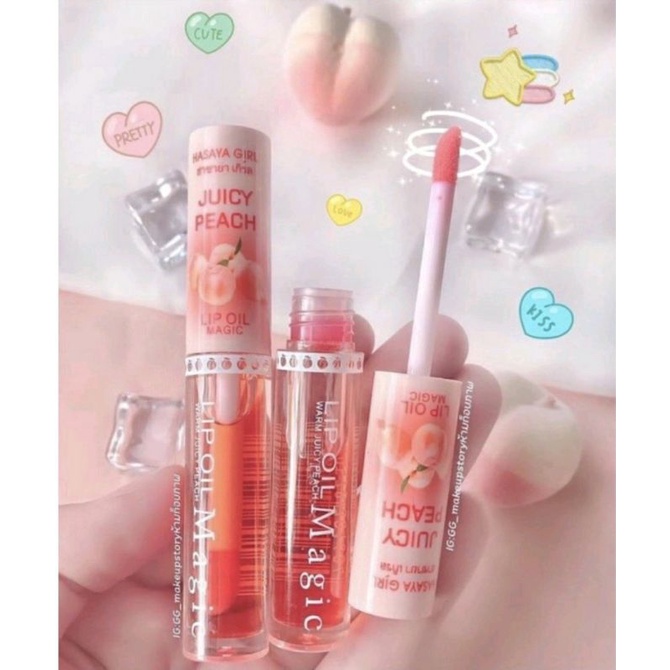 [Import] Hasaya Lip Oil Magic Juicy Peach Lipgloss