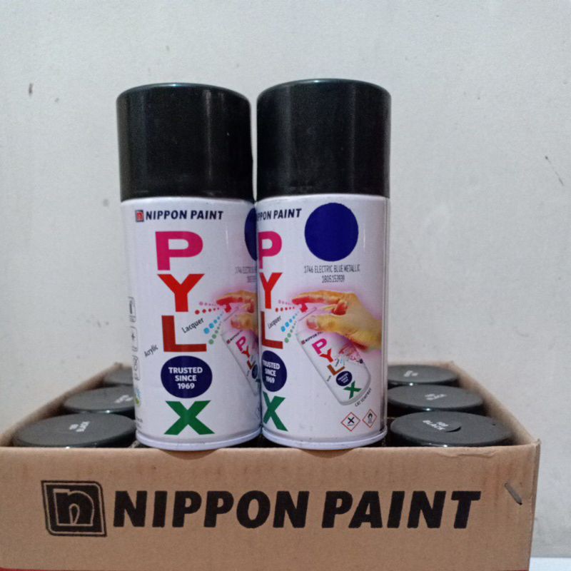 cat semprot Pylox 1746 elektric blue metalic 300cc