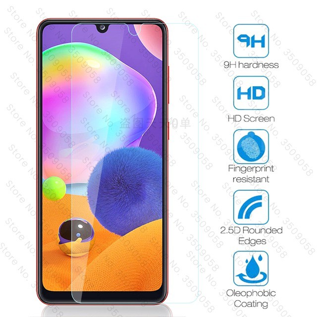 Tempered Glass Layar Clear + Antigores Tempered Glass Camera Back Lens Protector Samsung A31