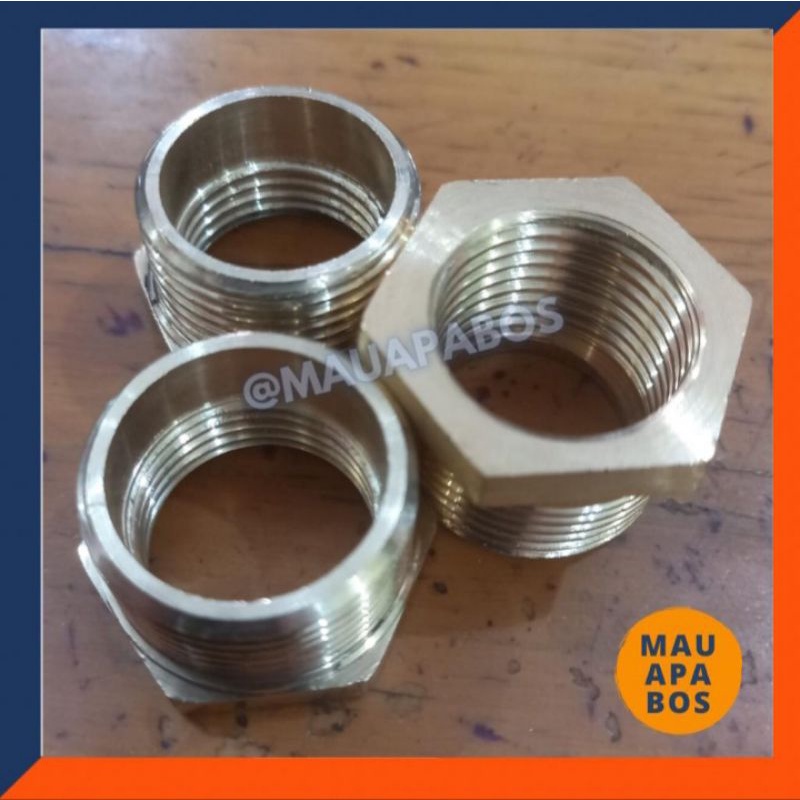 Verlop Ring Kuningan 3/4 x 1/2