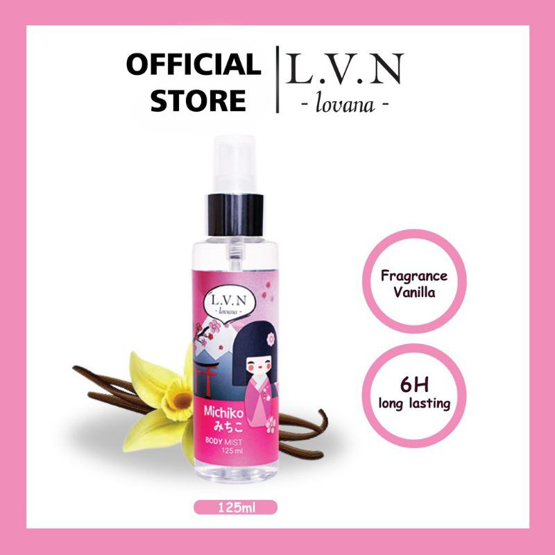 lovana body mist michiko vanila