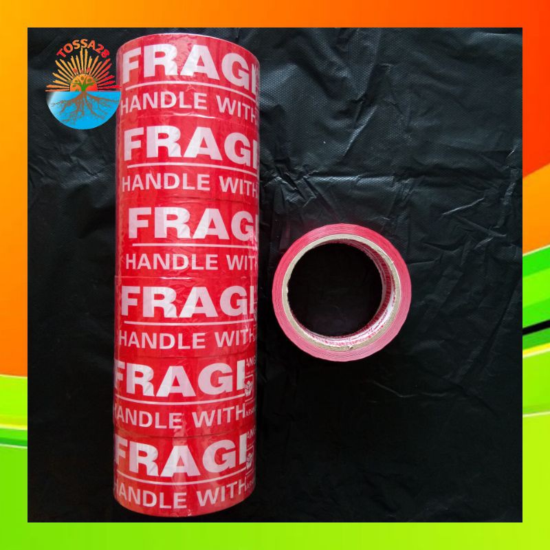 

Lakban Fragile Merah 2inch x 38m x 80yard / Kualitas Packaging Itoya (Isi 6pcs)