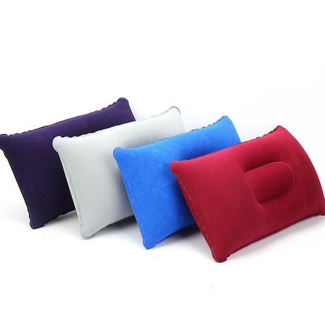 Bantal Angin Kepala Kecil Tiup Untuk Travel Travel Pillow Rectangular