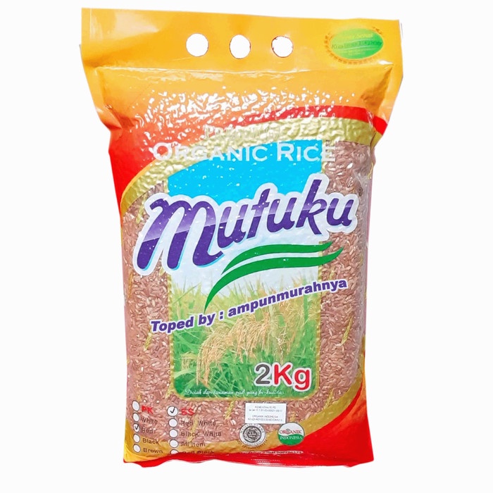 

Beras merah organik premium mutuku 2 kg