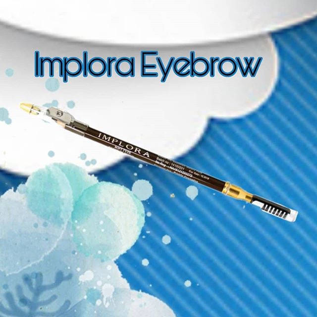 PENSIL ALIS IMPLORA / PENSIL ALIS IMPLORA EYEBROW / IMPLORA PENSIL ALIS IMPLORA COKLAT HITAM SILVER