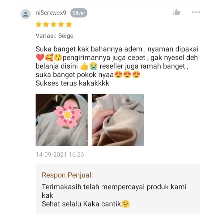 Hijab Segiempat Paris Premium Original Jahit Tepi 115×115 Cm Murah Anti Nerawang Tebal Anti Letoy Anti Mleyot-1