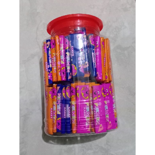 

BUBBLEGUM TATTOO PERMEN KARET TATO Toples isi 100pcs Murahh