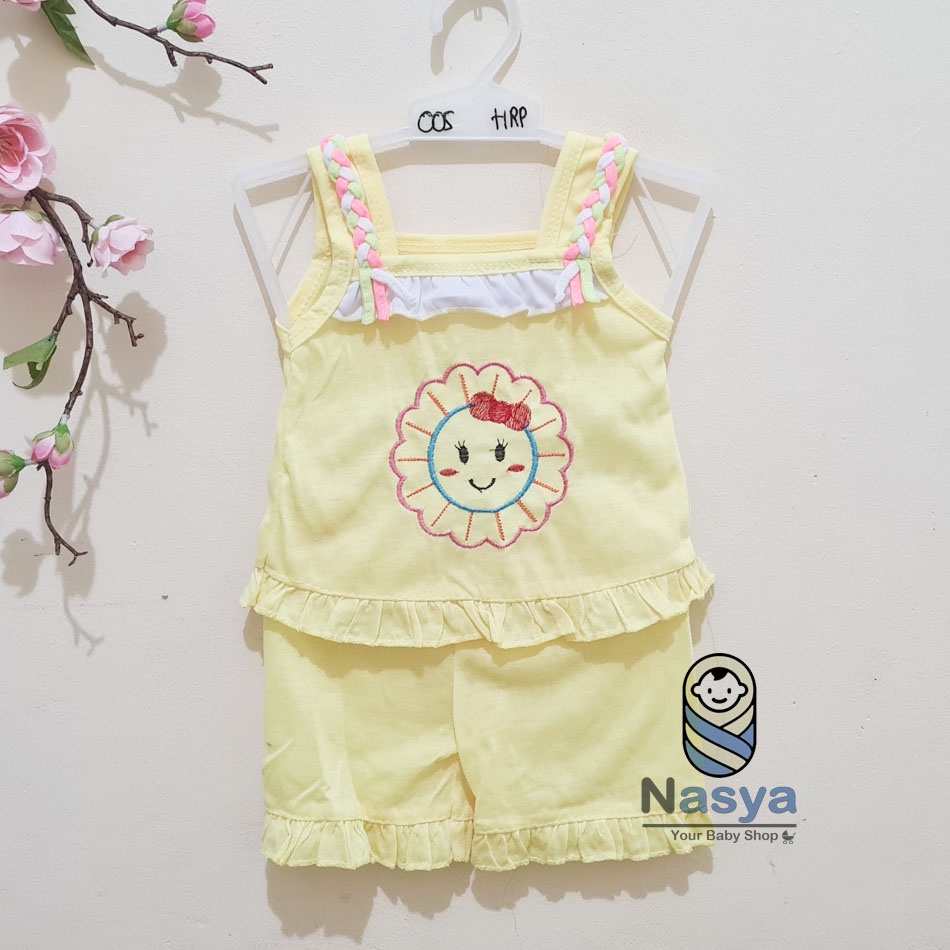 [N-084] Baju Bayi perempuan setelan celana pendek (3-6 bulan) - naomi