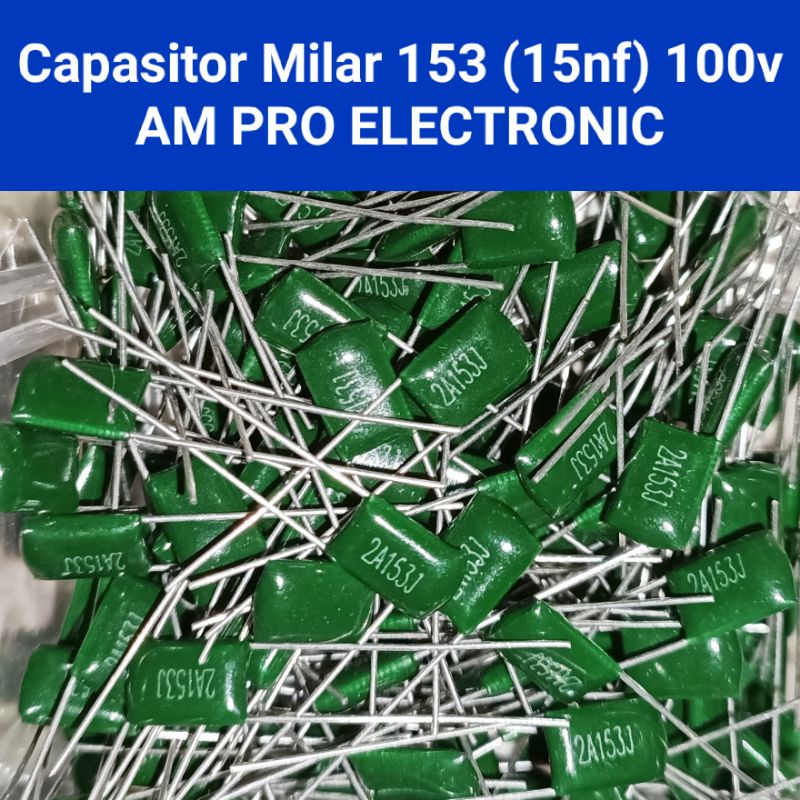 Kapasitor Milar 153 100v 15nf Capacitor Mylar 15n 0.015uf