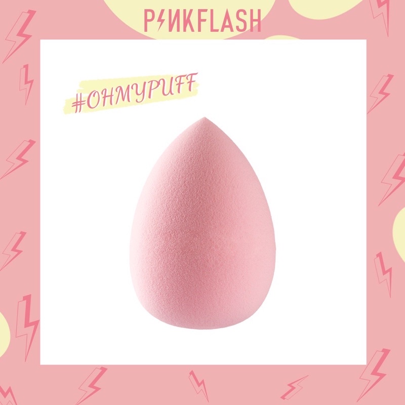 PINKFLASH OhMyPuff Beauty Sponge Classic Pink Waterdrop Makeup Sponge OhMyPuff | beauty Blender | Pink Flash PF-T01