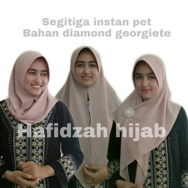 INSTAN SEGITIGA PET, JILBAB INSTAN SEGITIGA