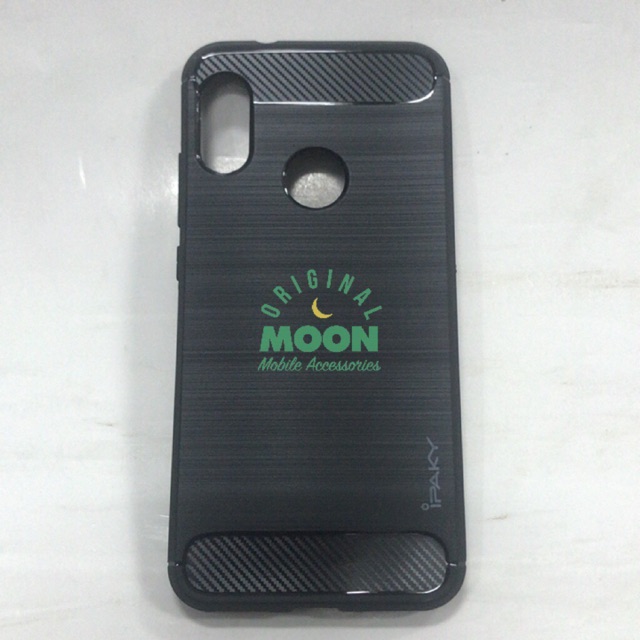 Case xiaomi redmi 6 pro ipaky carbon cover karbon silikon