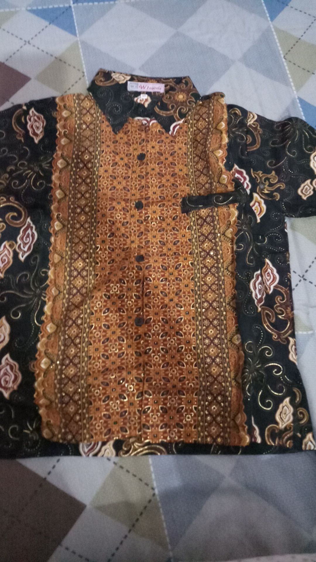 Real Pict!!! Kemeja Batik Anak Motif Mega Mendung