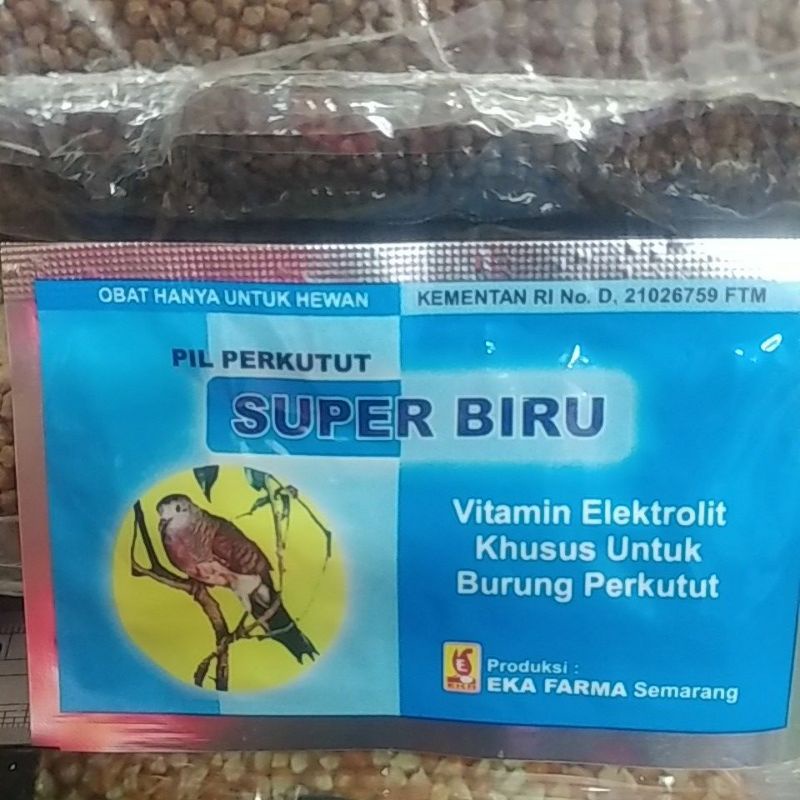 pil perkutut super biru