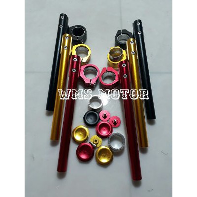 STANG JEPIT FULL CNC UKURAN 41 37 BYSON BISON  NINJA 250  FI Termurah