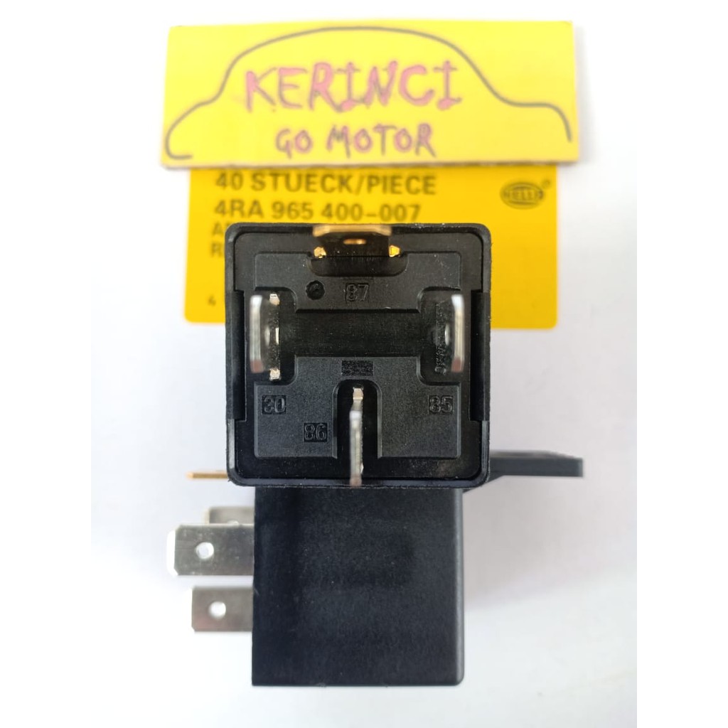 RELAY HELLA KAKI 4 12V 30A - RELAY KLAKSON HELLA - RELAY LAMPU HELLA