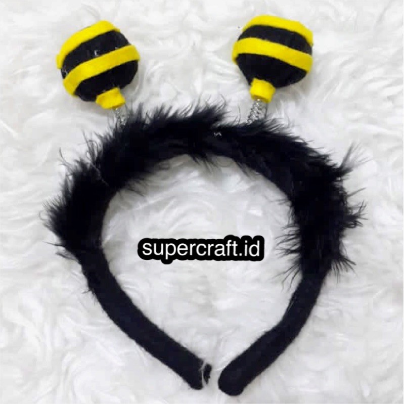 Bando Karakter Lebah Hitam Kuning Honeybee Queen Bee Kostum Lebah