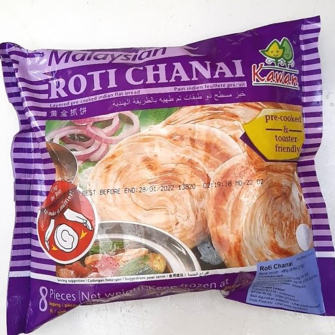 

Malaysian Roti Chanai / Roti Cane frozen 480gr isi 8 TERLARIS TERPERCAYA ORIGINAL